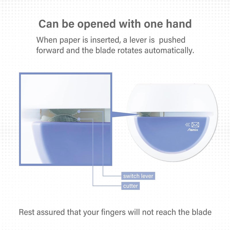 Asmix Electric Letter Opener, LO85B Blue Letter openers Envelope, Envelope Opener, Blue (Japan Import) - Image 3